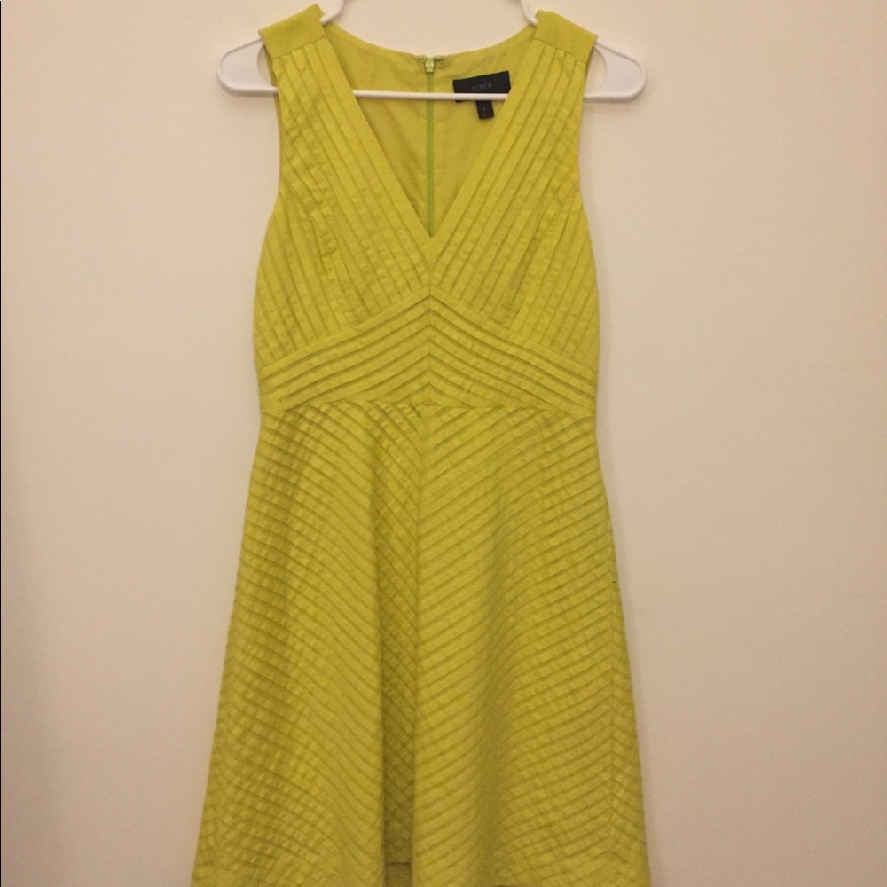 Yellow J Crew Dress